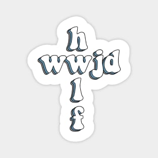 wwjd x hwlf Magnet