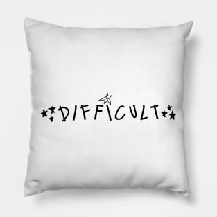 difficult - gracie abrams inspired design Pillow