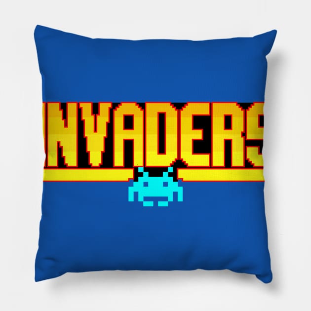 invaders Pillow by inkonfiremx