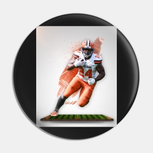 Nick Chubb Cleveland Sports Art Pin