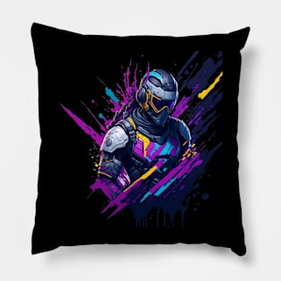 Colorful Artistic Splash Art Pillow