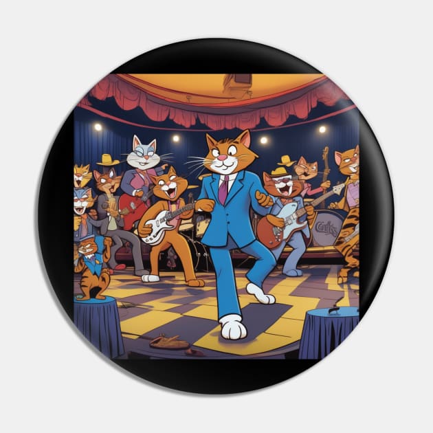 The Top Cats Blues Band Pin by Musical Art By Andrew