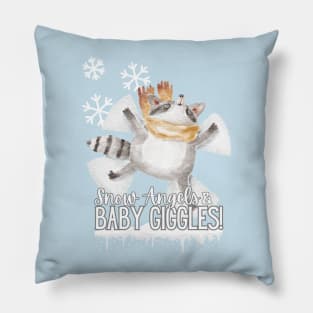 Snow Angels and Baby Giggles New Baby Graphic Pillow