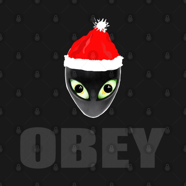 Funny Christmas Alien Santa Gifts by PlanetMonkey