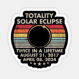 Total Solar Eclipse Twice In A Lifetime Magnet