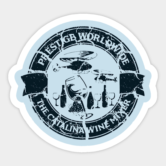 catalina wine mixer blue - Catalina Wine Mixer - Sticker