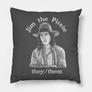 Jim The Pirate (They/Them) - Our Flag Means Death Pillow