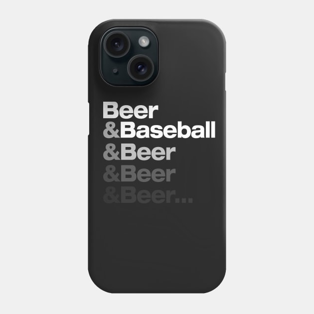 Beer & Baseball Phone Case by NineBlack