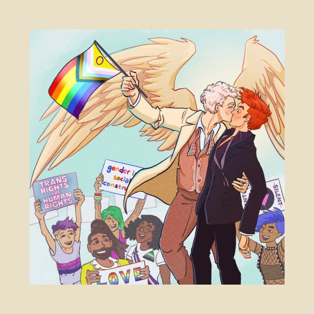 Good Omens Pride by inhonoredglory