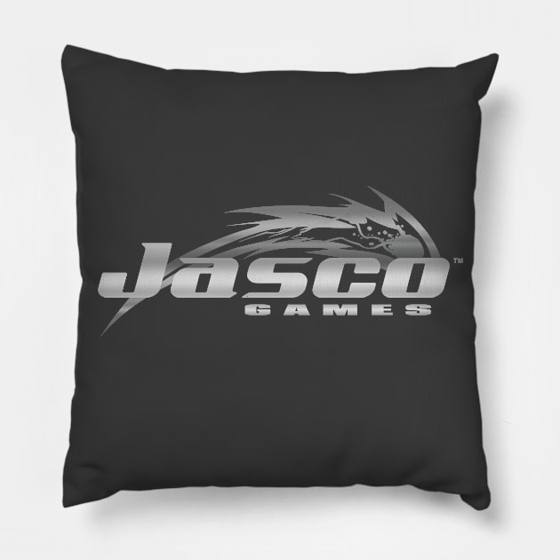 Jasco Games Logo Silver Pillow by JascoGames