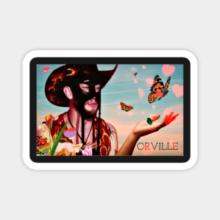 Cowboy and Butterlies Magnet