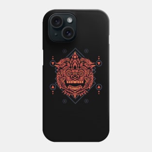 Red Balinese Barong Phone Case