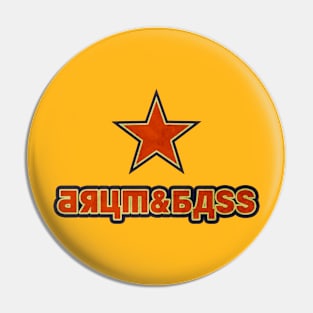 DRUM AND BASS RETRO SOVIET STYLE Pin