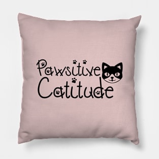 Pawsitive Catitude Pillow