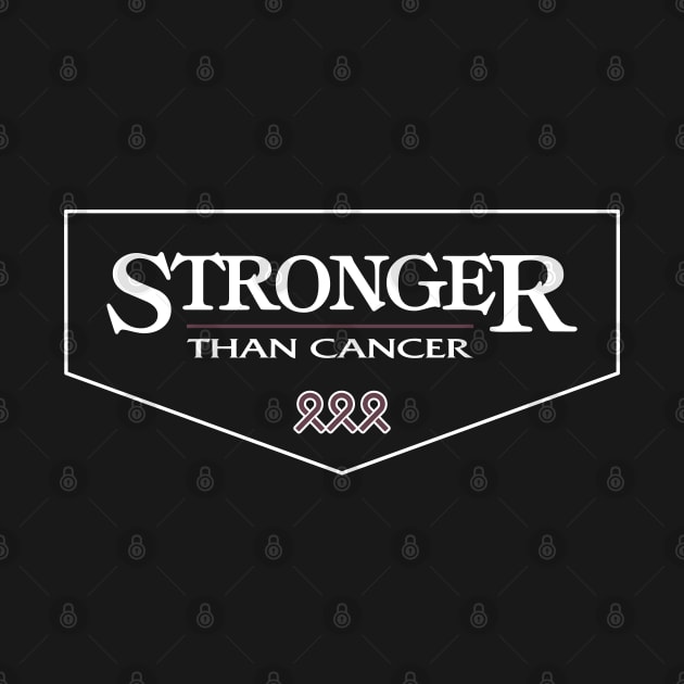 multiple myeloma cancer Awareness burgundy ribbon Stronger Than Cancer by Shaderepublic