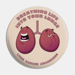 Breathing Life - Lung Cancer Awareness Pin