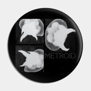 Metroid X-Rays (White Text) Pin