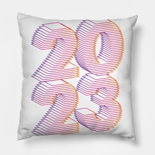 2023 retro vibe Pillow