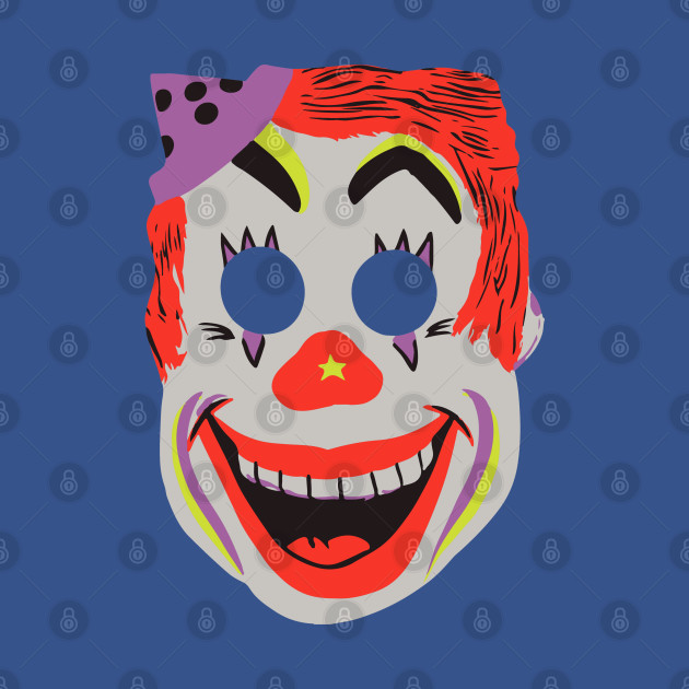 Vintage Halloween Clown Mask Clown TShirt TeePublic