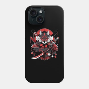 samurai dog Phone Case