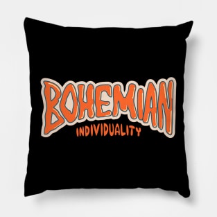 Bohemian Peace - Skate-Inspired Graphic Lettering Shirt Pillow