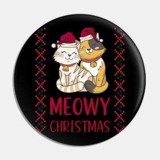 meowy catmas cat christmas tree xmas girls boys funny santa Pin