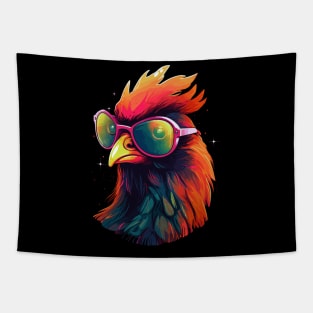 Pop Art Sunglasses Chicken Gifts Funny Chicken Tapestry