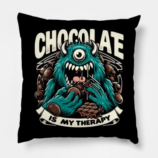 Chocolate Addict Therapy Monster Pillow