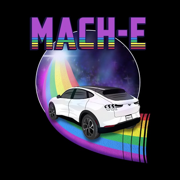 Mach-E Rides the Rainbow Galaxy in Star White by zealology