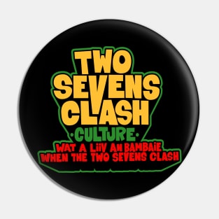 Culture - "Two Sevens Clash" Album - T-Shirt Pin