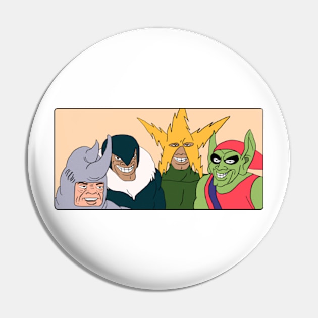 Me and the Boys Meme Pin by Barnyardy