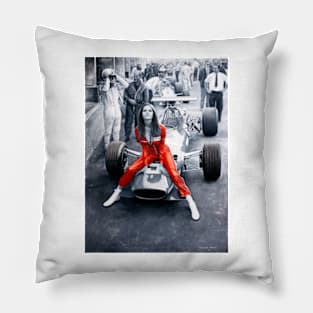 Ferrari 312F1 & Lady in Red Pillow