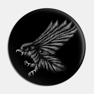 Eagle raven crow eagles US USA falcon magic t shirt t-shirt Pin