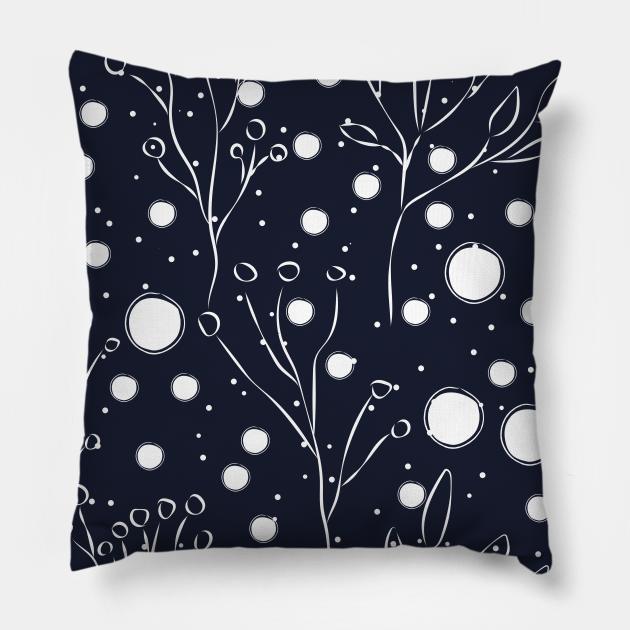 Floral Pattern Pillow by Creative Meadows