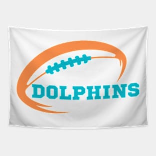 dolphins football Tapestry