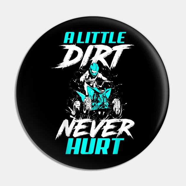 A Little Dirt Never Hurt Funny Motocross Dirt Bike Pin by rhazi mode plagget