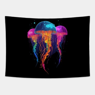 Beautiful Jellyfish Illustration Tapestry