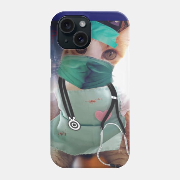 Doctor Cat Phone Case by ButtersTheBean