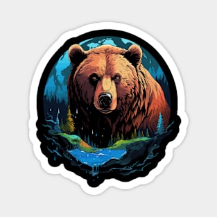 Grizzly Bear Earth Day Magnet