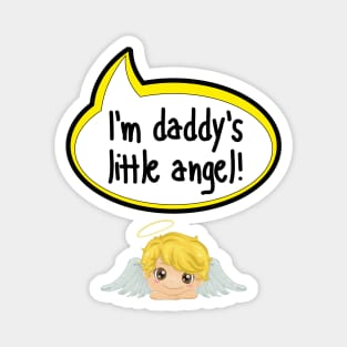 I'm Daddy's Little Angel - Baby Shower Gift Magnet