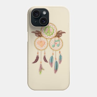 Peace, Love and Music Phone Case