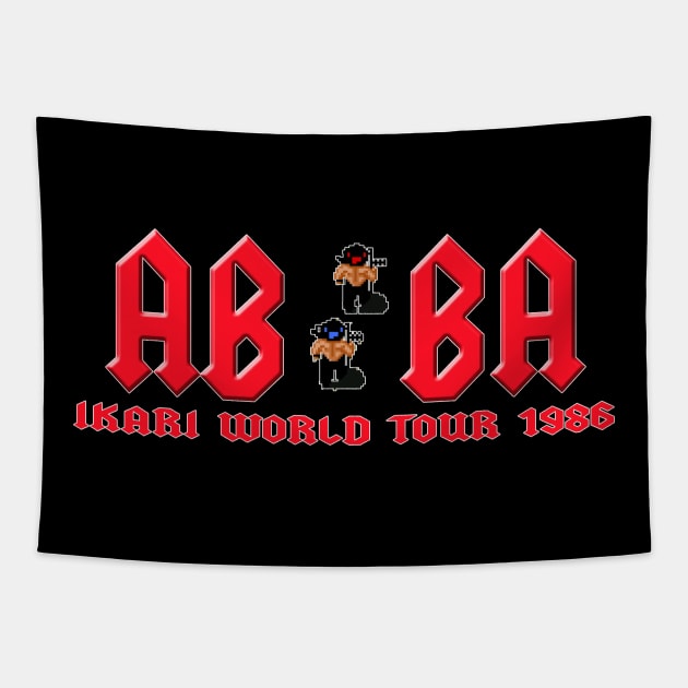 A-B-B-A Ikari Warriors World Tour Tapestry by sinistergrynn