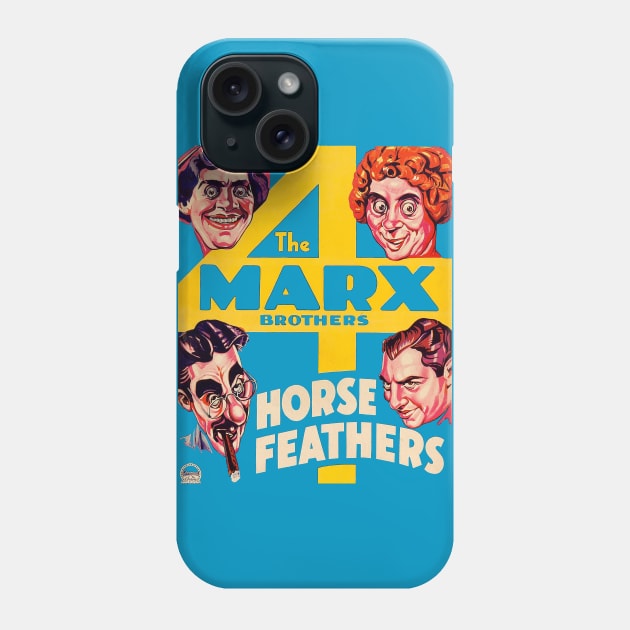 The Marx Brothers in Horse Feathers Movie Poster Phone Case by MovieFunTime