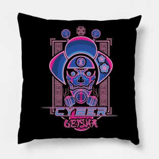 Cyber Geisha Pillow