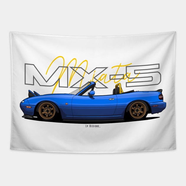 Mx-5 Miata (NA) Tapestry by LpDesigns_