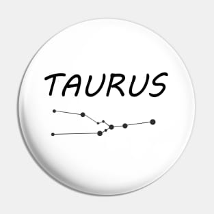 Taurus Zodiac Star Sign Pin