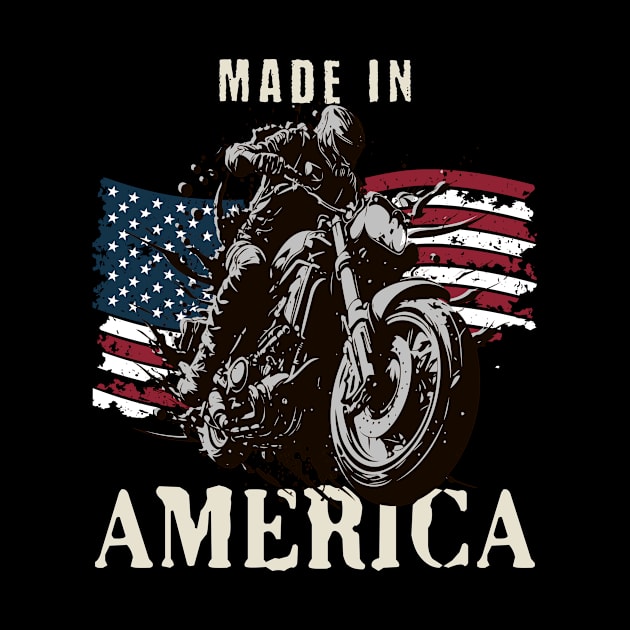 Made in America for American racing fans Mechanic Motorcycle Lover Enthusiast Gift Idea by GraphixbyGD