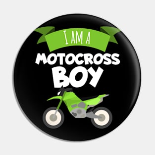 Motocross boy Pin