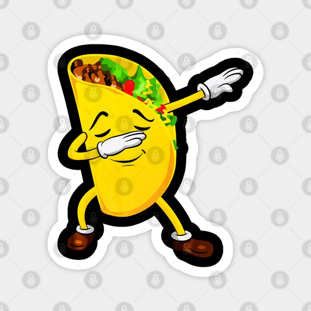 Dabbing Taco Cinco de Mayo Magnet by CovidStore