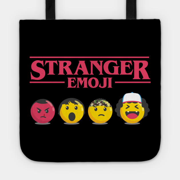 Stranger Emoji Stranger Things Sac Fourre Tout Teepublic Fr